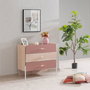 Hanah Home Cómoda Rosetta Marrón y Rosa